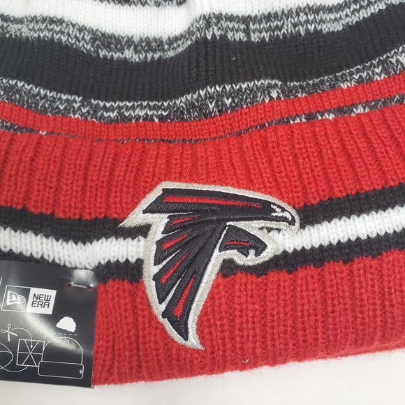 NEW 2021 NFL NEW ERA ON FIELD SIDELINE POM BEANIE - Atlanta Falcons - Picture 2 of 3